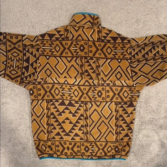 Vintage Patagonia Aztec Pattern Synchilla Fleece - Picture 5 of 6